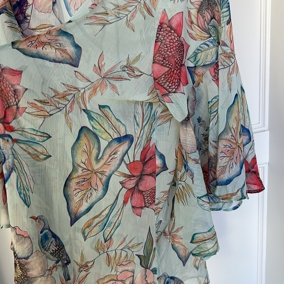 SUKISO WOMEN'S NOMADE KIMONO IN BOTANICA small medium - Picture 6 of 11